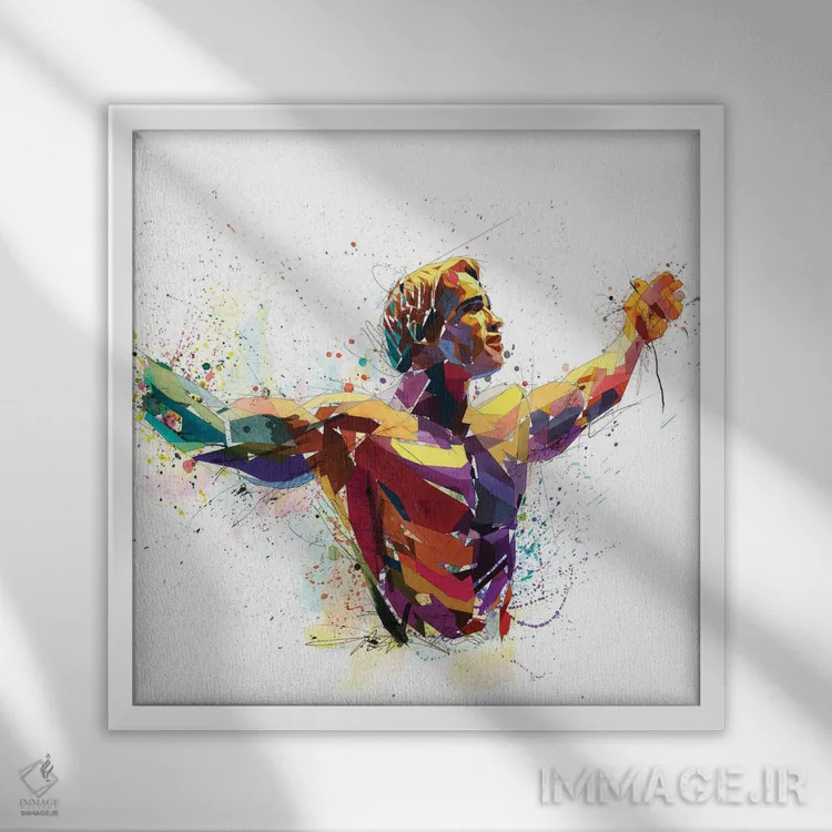 تابلو دکوراتیو آرنولد اثر کاتیا اسکای - نمای قابدار سفید