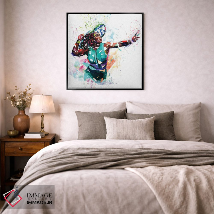 تابلو دکوراتیو سرنا ویلیامز اثر کاتیا اسکای - D3B