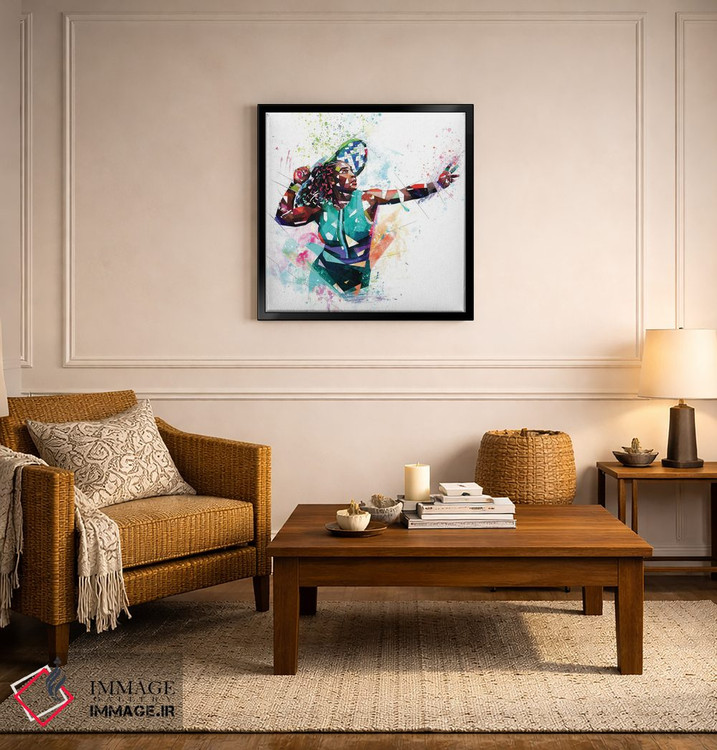 تابلو دکوراتیو سرنا ویلیامز اثر کاتیا اسکای - D5B