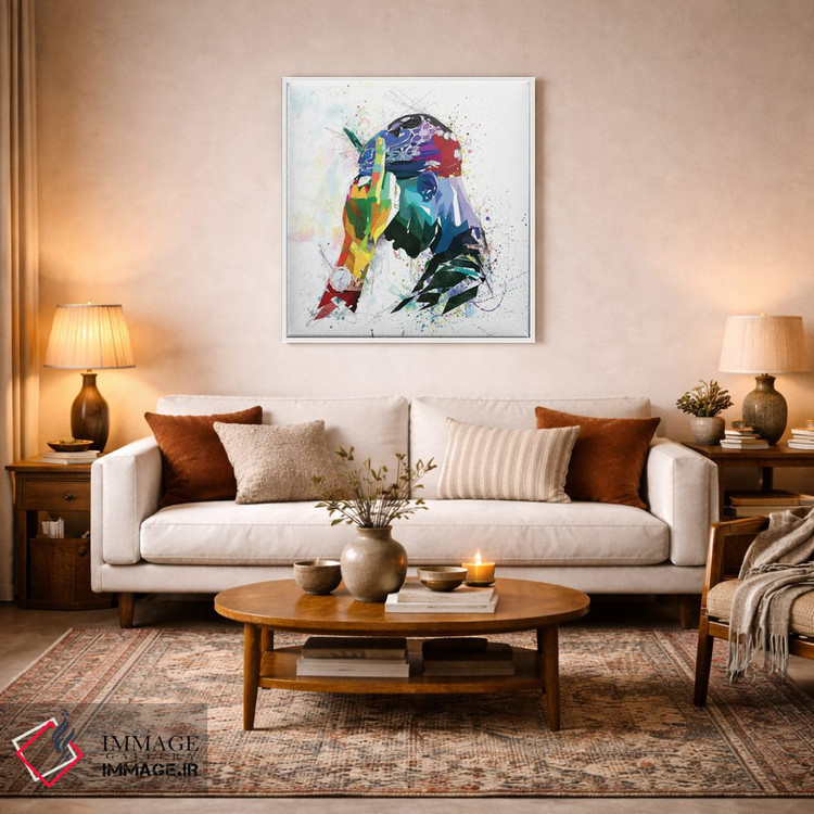 تابلو دکوراتیو انگشت وسط اثر کاتیا اسکای - D2W