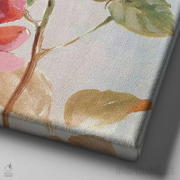 تابلو دکوراتیو نقاشی گلبرگ ۲ اثر کارن اسمیت - نمای نزدیک بافت بوم