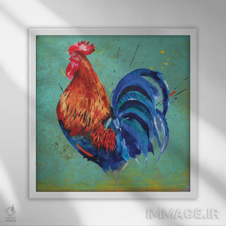 تابلو دکوراتیو جوجه شیک ۲ اثر کارن اسمیت - نمای قابدار سفید