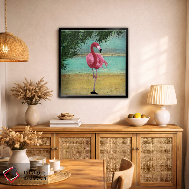 تابلو دکوراتیو قاب فلامینگو ۲ اثر کارن اسمیت - D2B