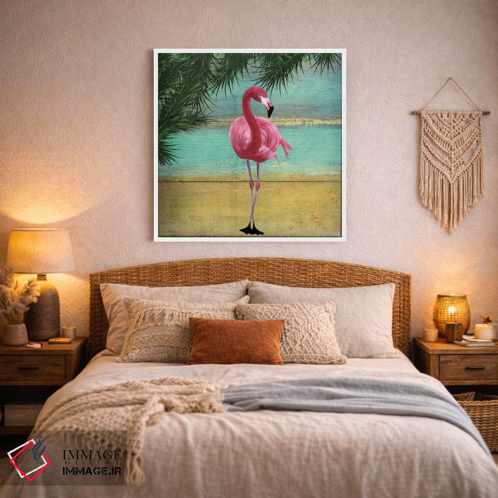 تابلو دکوراتیو قاب فلامینگو ۲ اثر کارن اسمیت - D3W