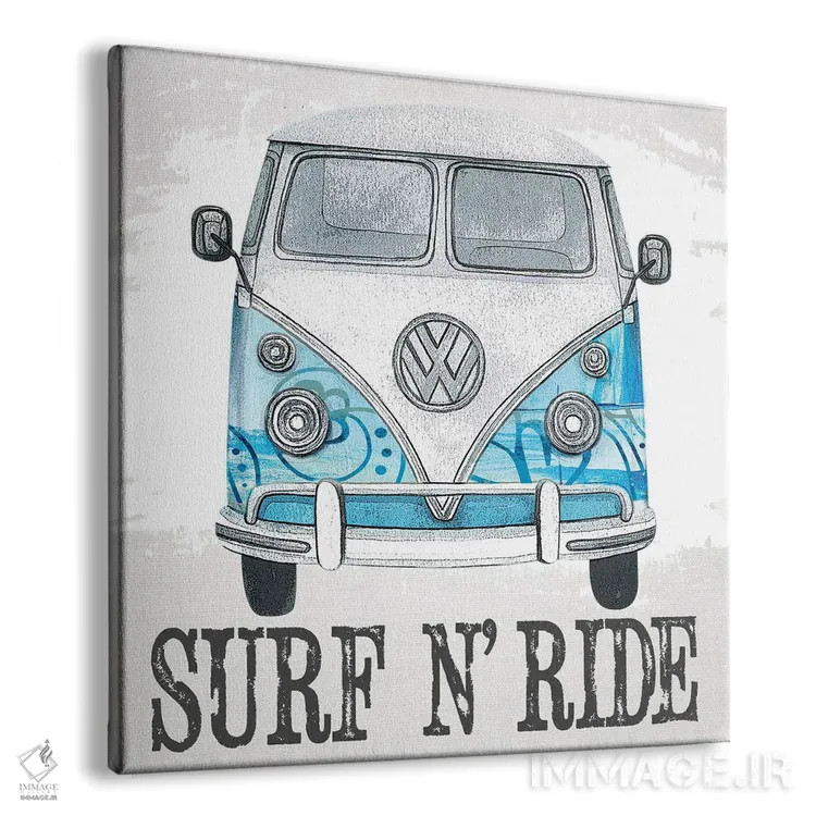 تابلو دکوراتیو موج سواری و سواری اثر کارن اسمیت - نمای پرسپکتیو محصول