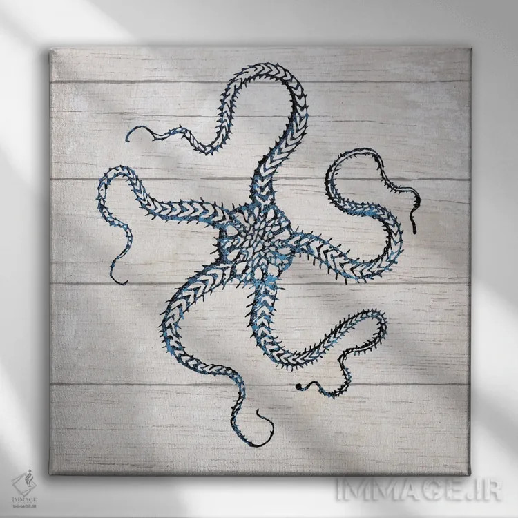 تابلو مینیمال هیولای دریا III اثر کارن اسمیت - نمای روبهرو روی دیوار