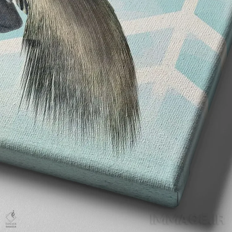 تابلو دکوراتیو غوطه وری II اثر کارن اسمیت - نمای نزدیک بافت بوم