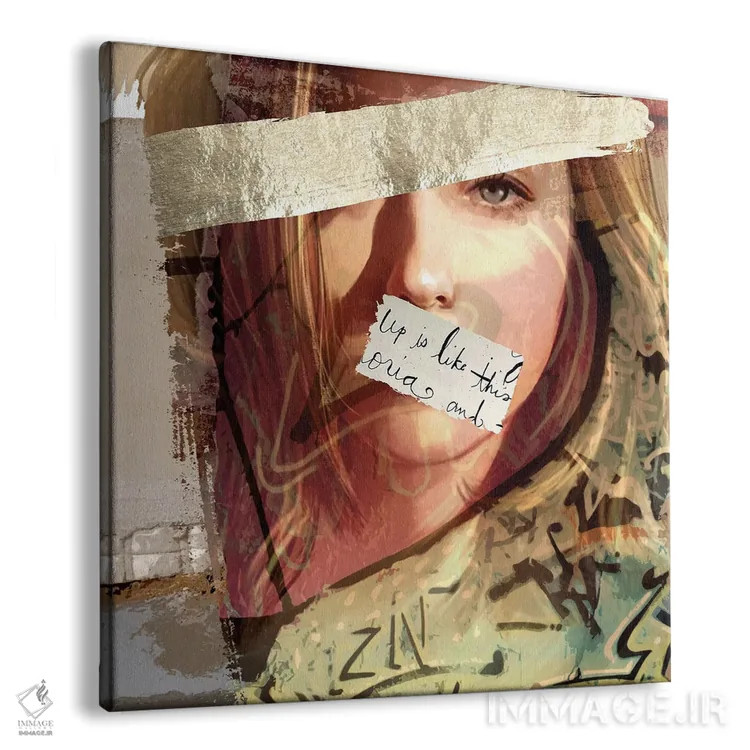 تابلو دکوراتیو نقص دار اثر کارن اسمیت - نمای پرسپکتیو محصول