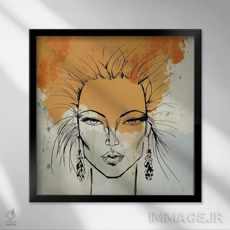 تابلو دکوراتیو مروارید II اثر کارن اسمیت - نمای قابدار مشکی