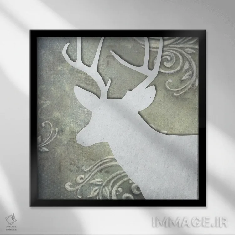 تابلو دکوراتیو روبرو II اثر کارن اسمیت - نمای قابدار مشکی