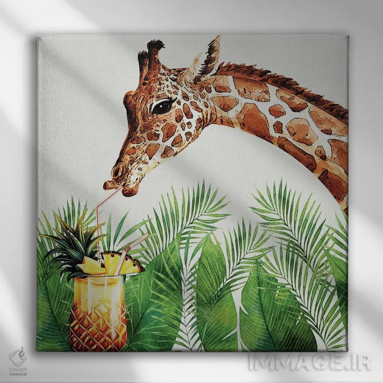 تابلو دکوراتیو استوایی اثر کارن اسمیت - نمای روبهرو روی دیوار