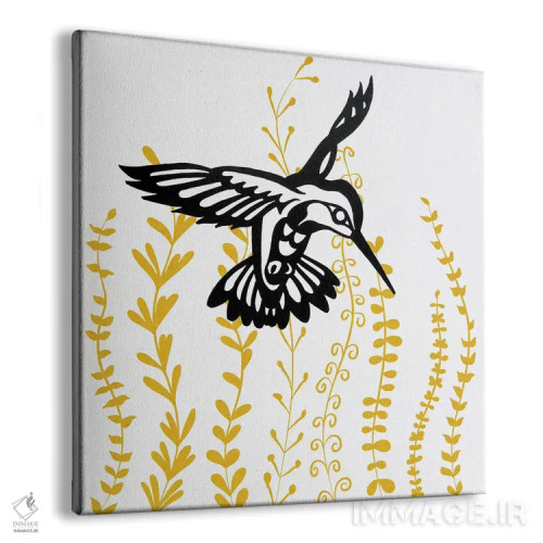 تابلو دکوراتیو پرنده در بوته II اثر کارن اسمیت - نمای پرسپکتیو محصول