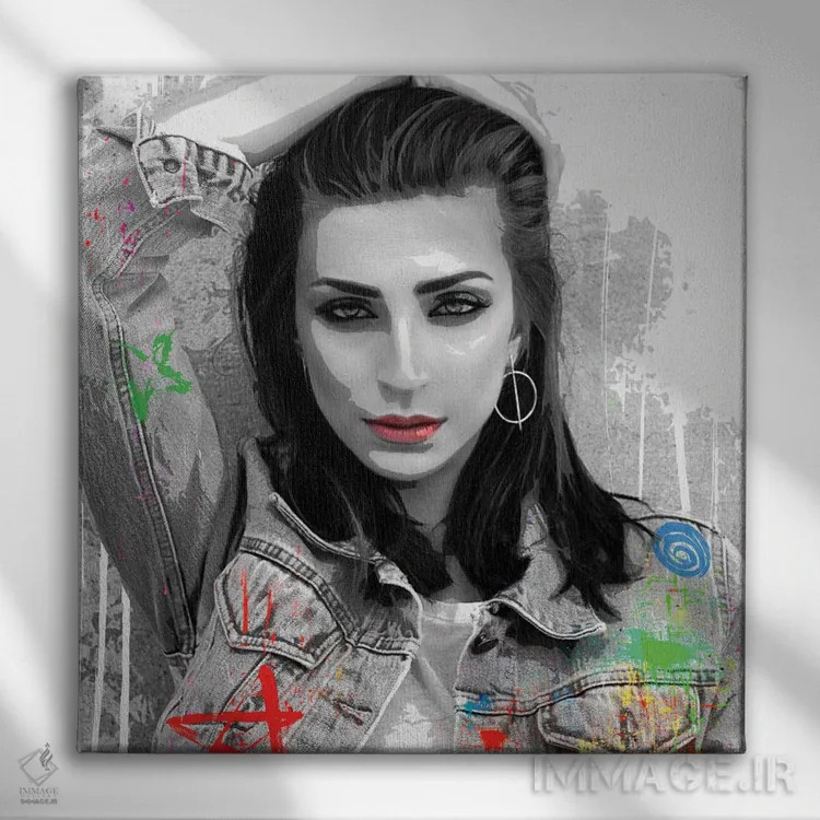 تابلو دکوراتیو بیان I اثر کارن اسمیت - نمای روبهرو روی دیوار