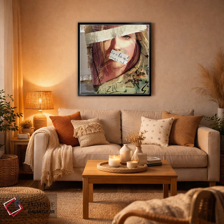 تابلو دکوراتیو نقص دار اثر کارن اسمیت - D6B