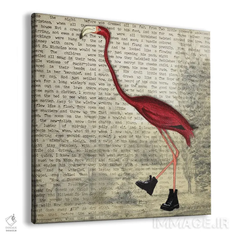 تابلو دکوراتیو کفش پرنده II اثر کارن اسمیت - نمای پرسپکتیو محصول