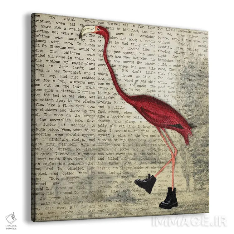 تابلو دکوراتیو کفش پرنده II اثر کارن اسمیت - نمای پرسپکتیو محصول