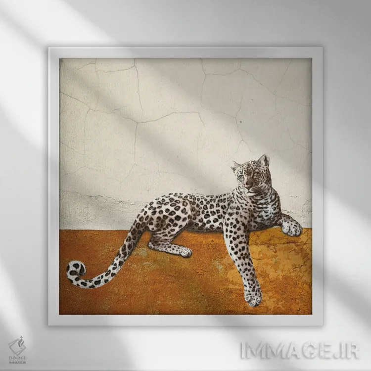 تابلو دکوراتیو آویزان I اثر کارن اسمیت - نمای قابدار سفید