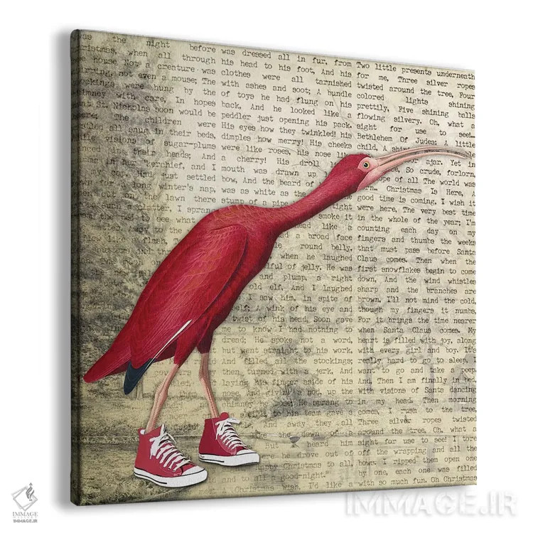 تابلو دکوراتیو کفش پرنده I اثر کارن اسمیت - نمای پرسپکتیو محصول