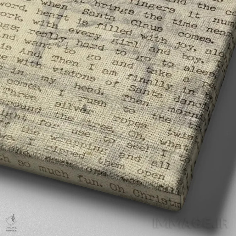 تابلو دکوراتیو کفش پرنده I اثر کارن اسمیت - نمای نزدیک بافت بوم