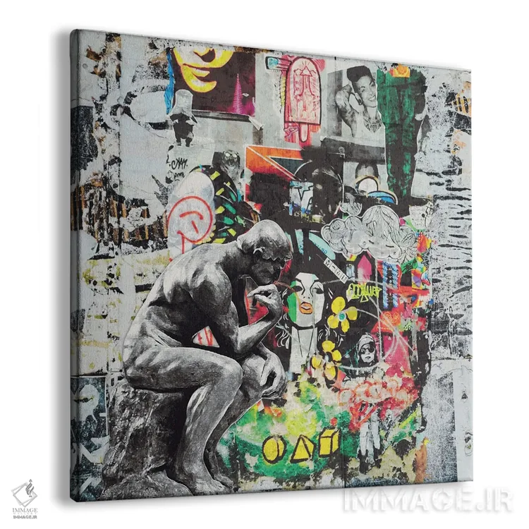 تابلو دکوراتیو متفکر اثر کارن اسمیت - نمای پرسپکتیو محصول