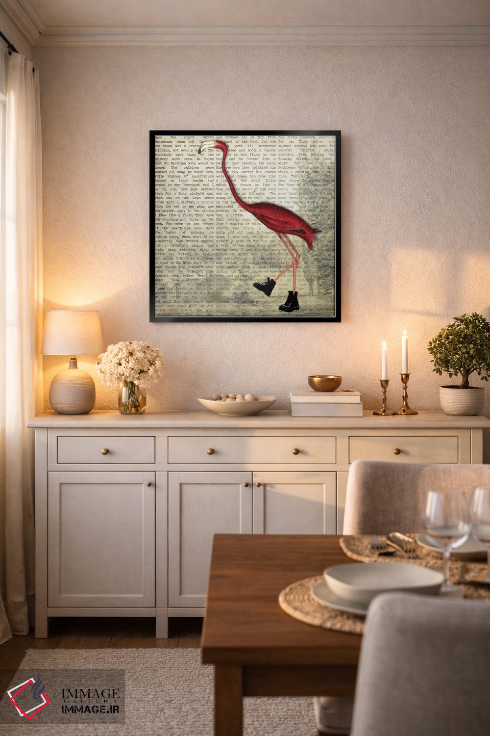 تابلو دکوراتیو کفش پرنده II اثر کارن اسمیت - D5B