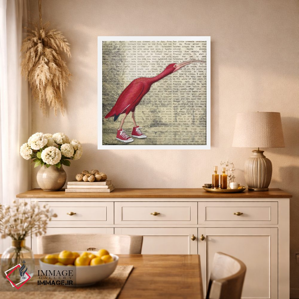 تابلو دکوراتیو کفش پرنده I اثر کارن اسمیت - D1W