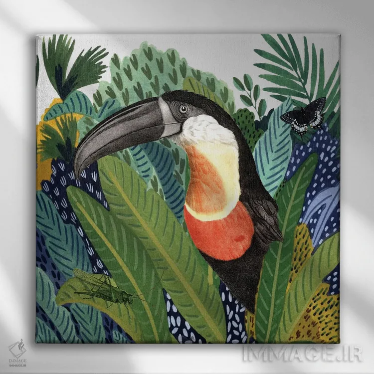 تابلو دکوراتیو جنگل وحشی II اثر کارن اسمیت - نمای روبهرو روی دیوار