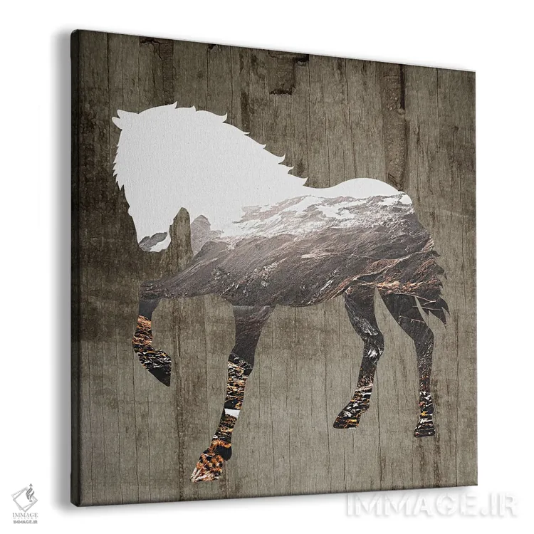 تابلو دکوراتیو اسب وحشی II اثر کارن اسمیت - نمای پرسپکتیو محصول