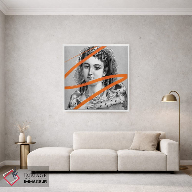 تابلو مدرن بانوی نقاشی شده I اثر کارن اسمیت - D1W