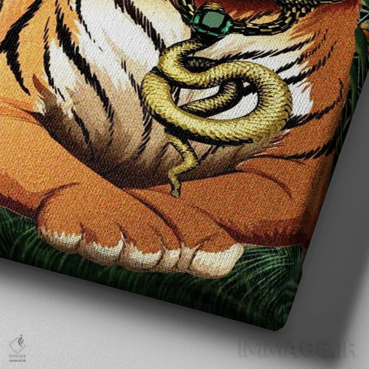 تابلو دکوراتیو جنگلی I اثر کارن اسمیت - نمای نزدیک بافت بوم