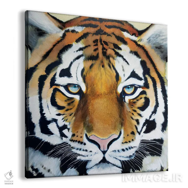 تابلو دکوراتیو ببر اثر کاترین الکسه - نمای پرسپکتیو محصول