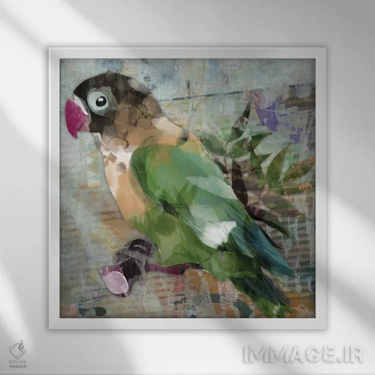 تابلو دکوراتیو تروپیکانا I اثر کارن اسمیت - نمای قابدار سفید