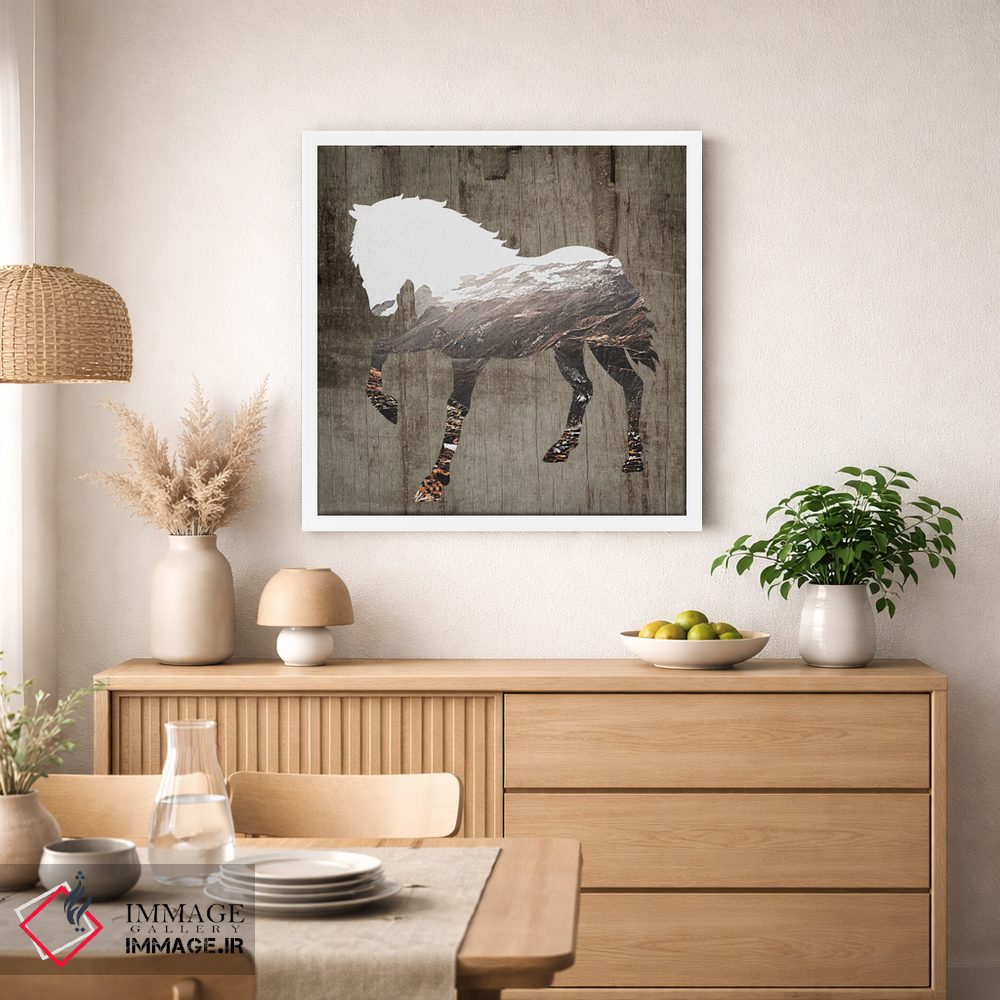 تابلو دکوراتیو اسب وحشی II اثر کارن اسمیت - D1W