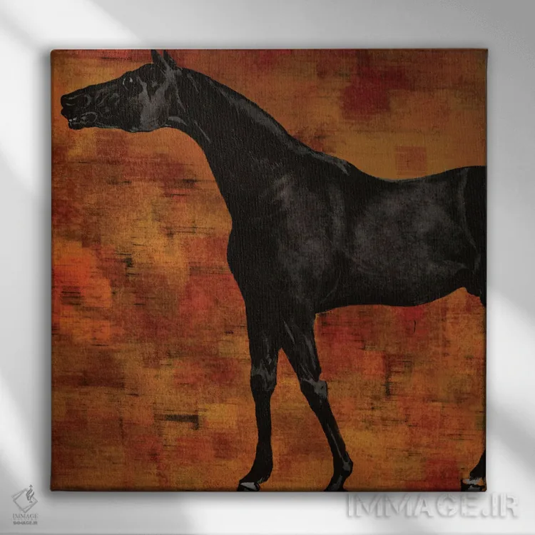 تابلو دکوراتیو اسب کوچولو II اثر کارن اسمیت - نمای روبهرو روی دیوار