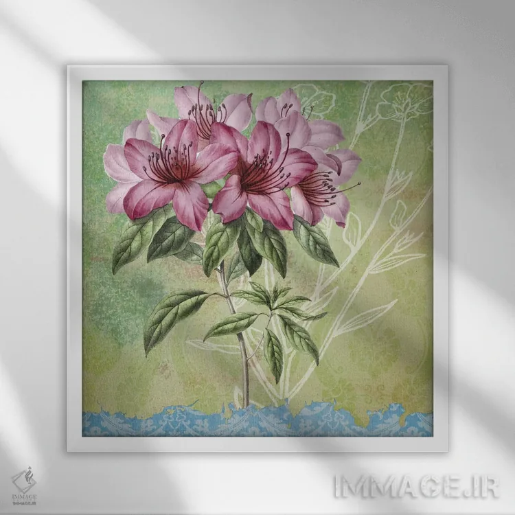 تابلو دکوراتیو بوتانیکا II اثر کارن اسمیت - نمای قابدار سفید