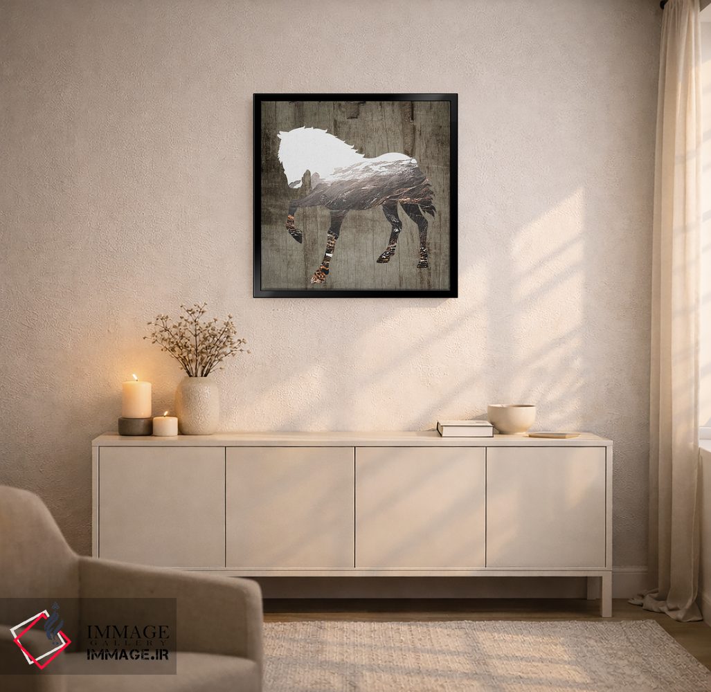 تابلو دکوراتیو اسب وحشی II اثر کارن اسمیت - D6B