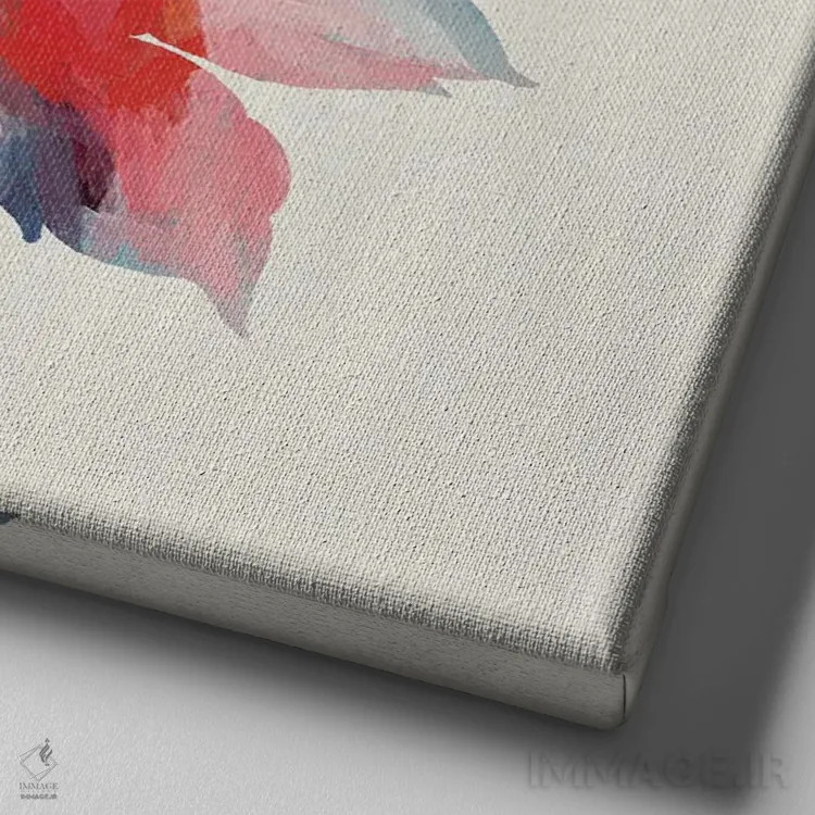 تابلو دکوراتیو فوشیا I اثر کارن اسمیت - نمای نزدیک بافت بوم