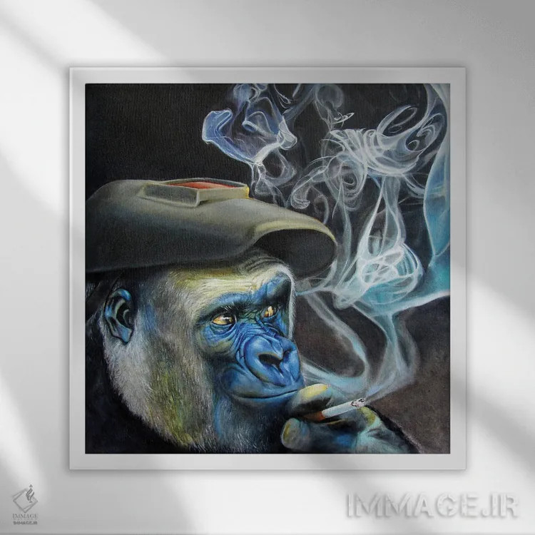 تابلو دکوراتیو جوشکار اثر کاترین الکسه - نمای قابدار سفید