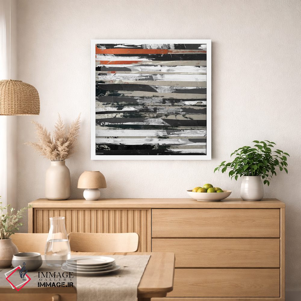 تابلو انتزاعی در تاخورده II اثر کارن اسمیت - D1W