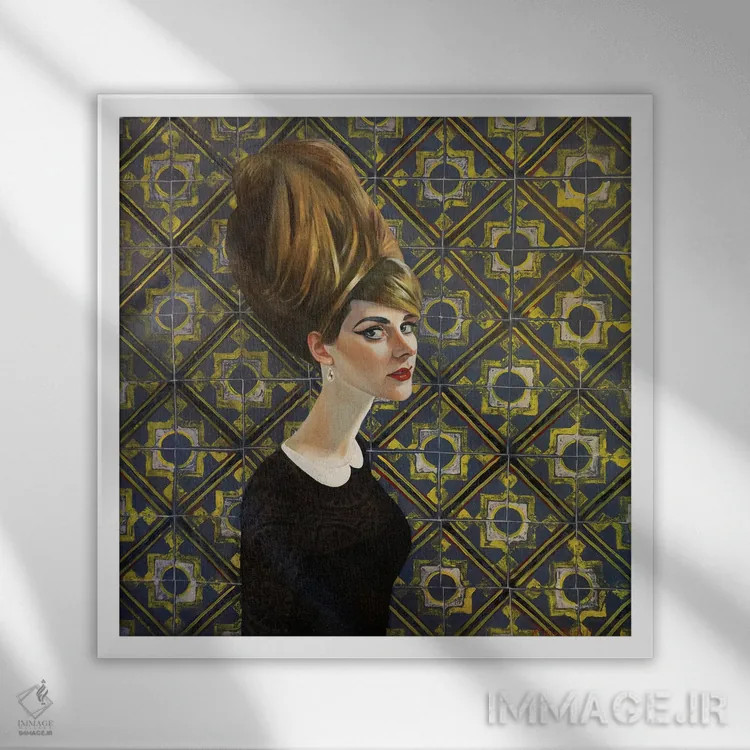 تابلو دکوراتیو ویکتوریا اثر کاترین الکسه - نمای قابدار سفید