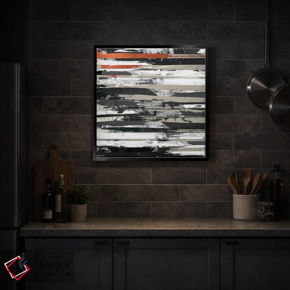 تابلو انتزاعی در تاخورده II اثر کارن اسمیت - D3B