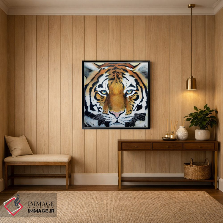 تابلو دکوراتیو ببر اثر کاترین الکسه - D5B