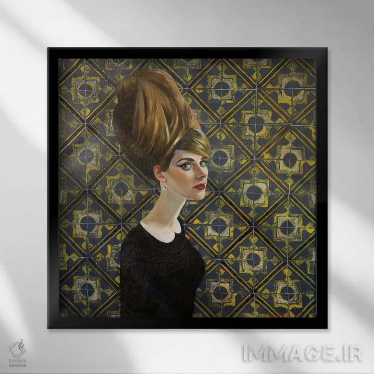 تابلو دکوراتیو ویکتوریا اثر کاترین الکسه - نمای قابدار مشکی