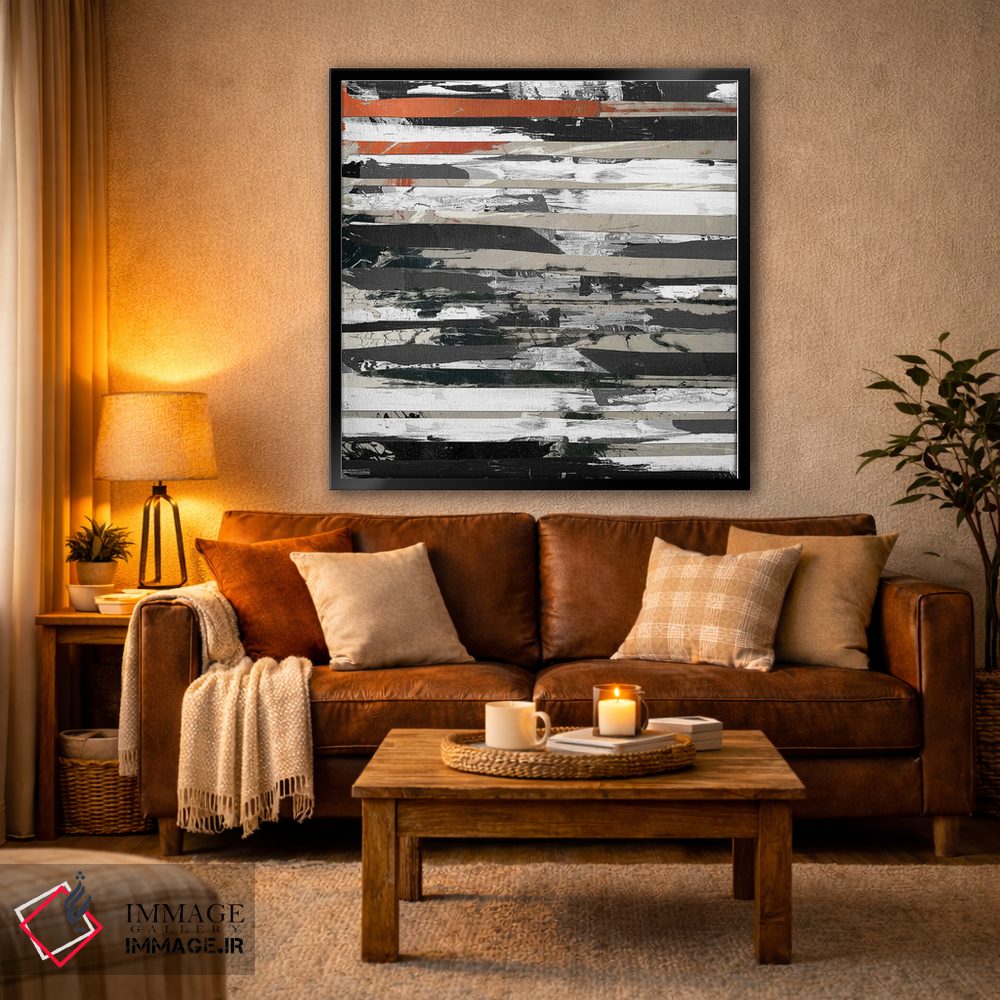 تابلو انتزاعی در تاخورده II اثر کارن اسمیت - D4B