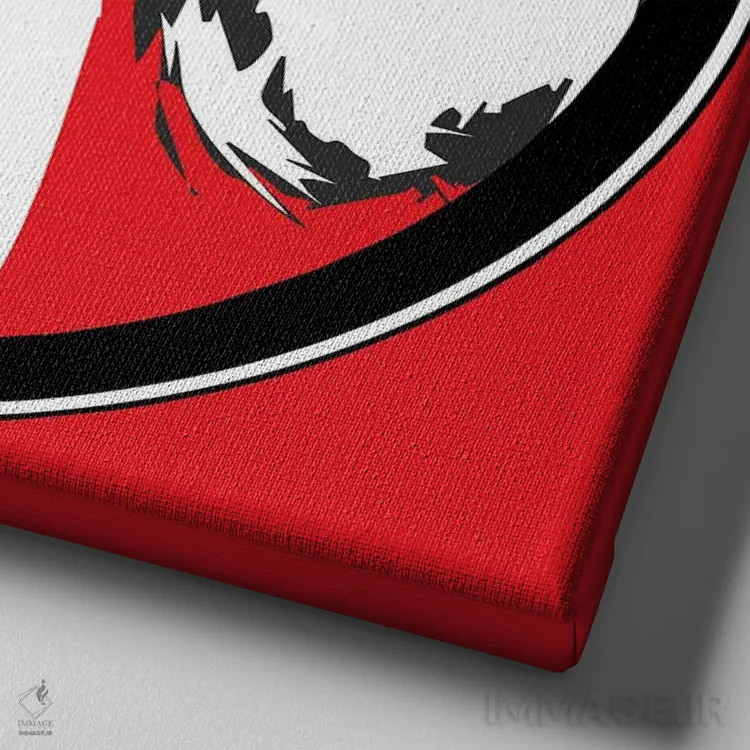 تابلو دکوراتیو بلوند اتمی اثر کاترینا بورتسووا - نمای نزدیک بافت بوم