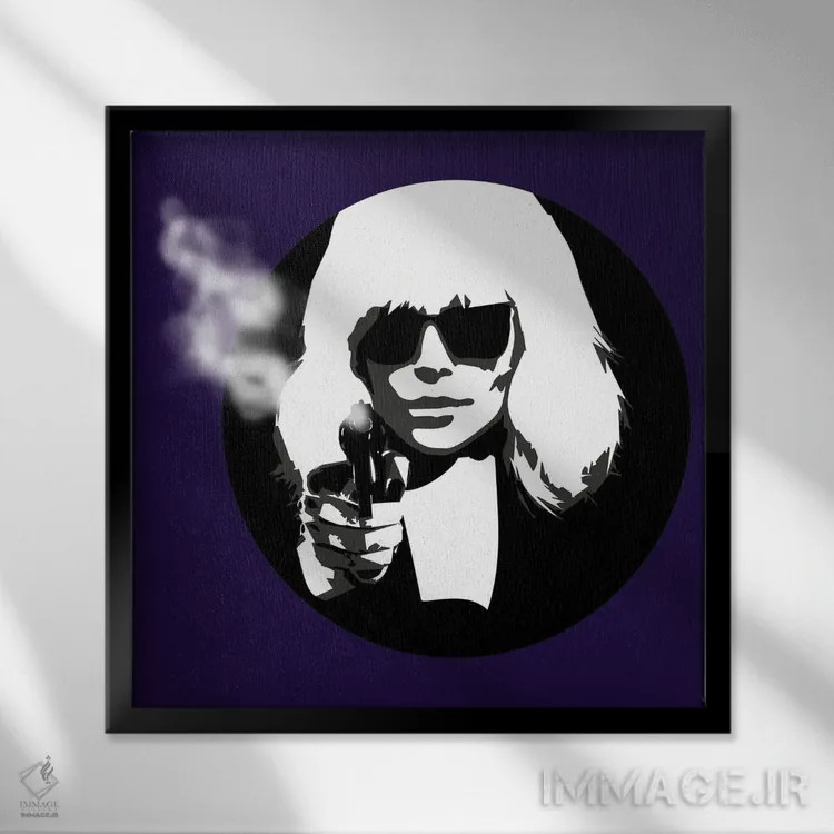 تابلو دکوراتیو اتمی اثر کاترینا بورتسووا - نمای قابدار مشکی