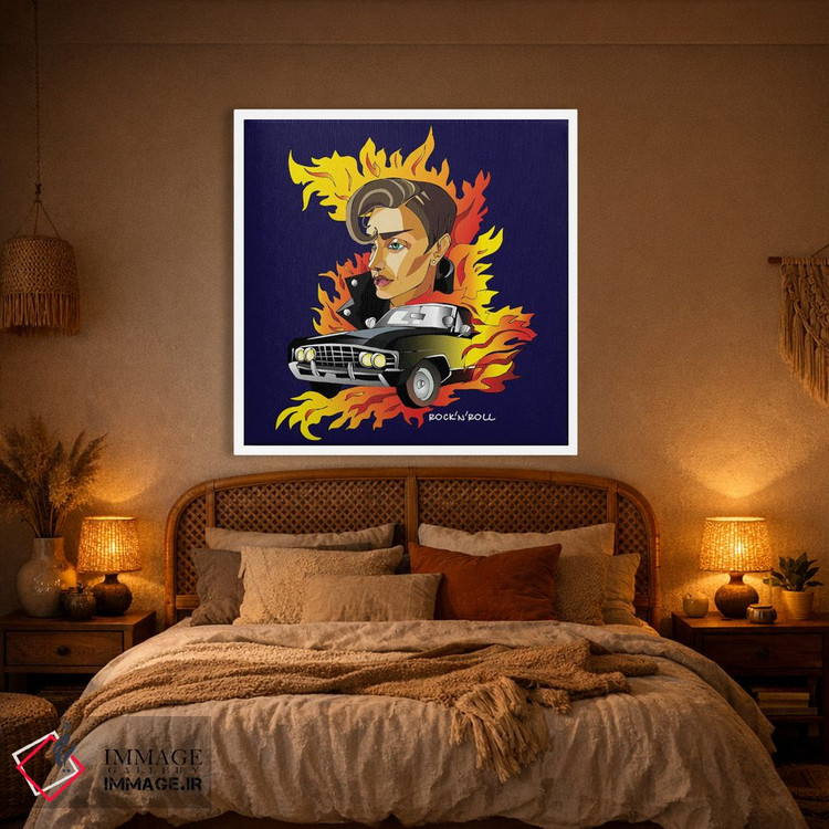 تابلو دکوراتیو راک اند رول اثر کاترینا بورتسووا - D1W