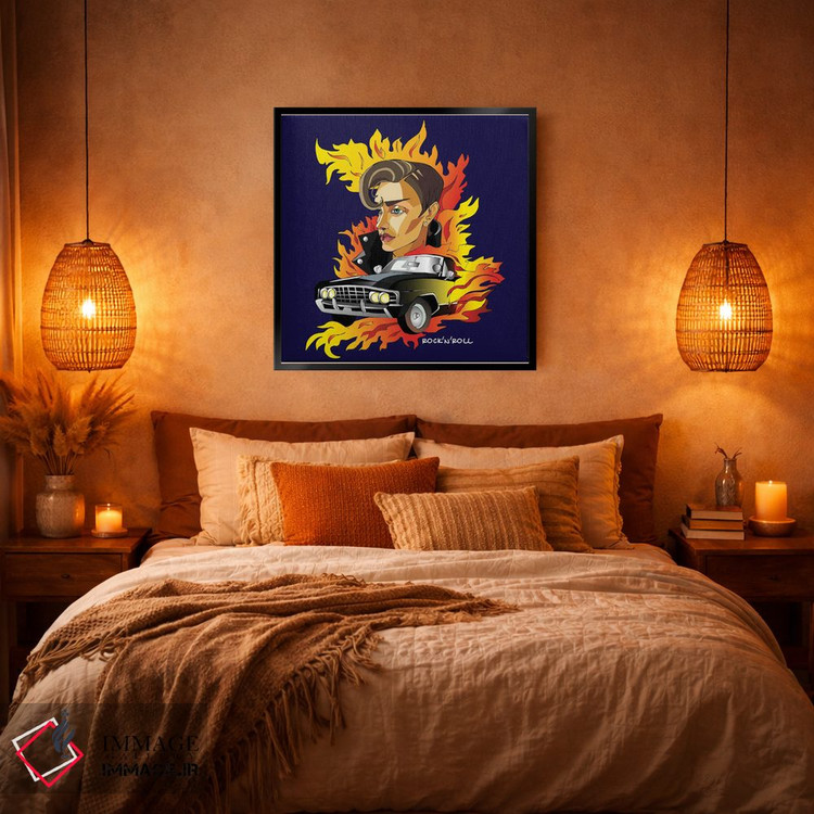 تابلو دکوراتیو راک اند رول اثر کاترینا بورتسووا - D5B