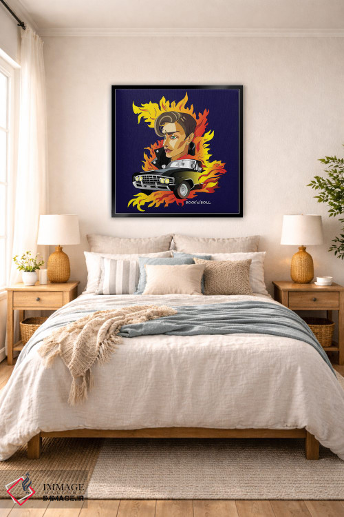 تابلو دکوراتیو راک اند رول اثر کاترینا بورتسووا - D6B