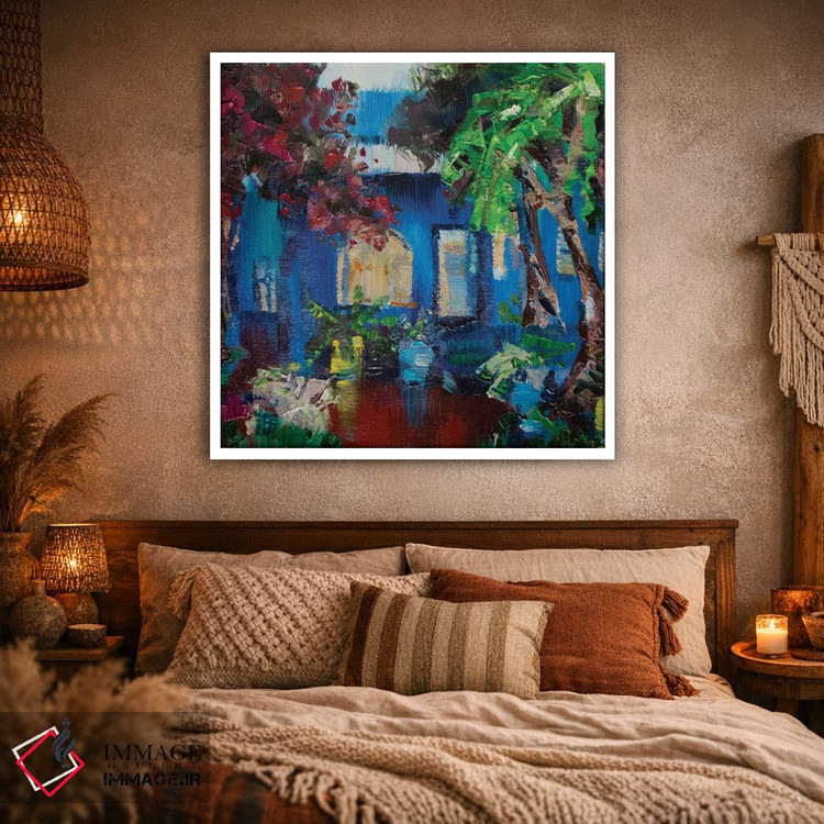تابلو انتزاعی باغ ماجورل اثر کاترینا بورتسووا - D1W